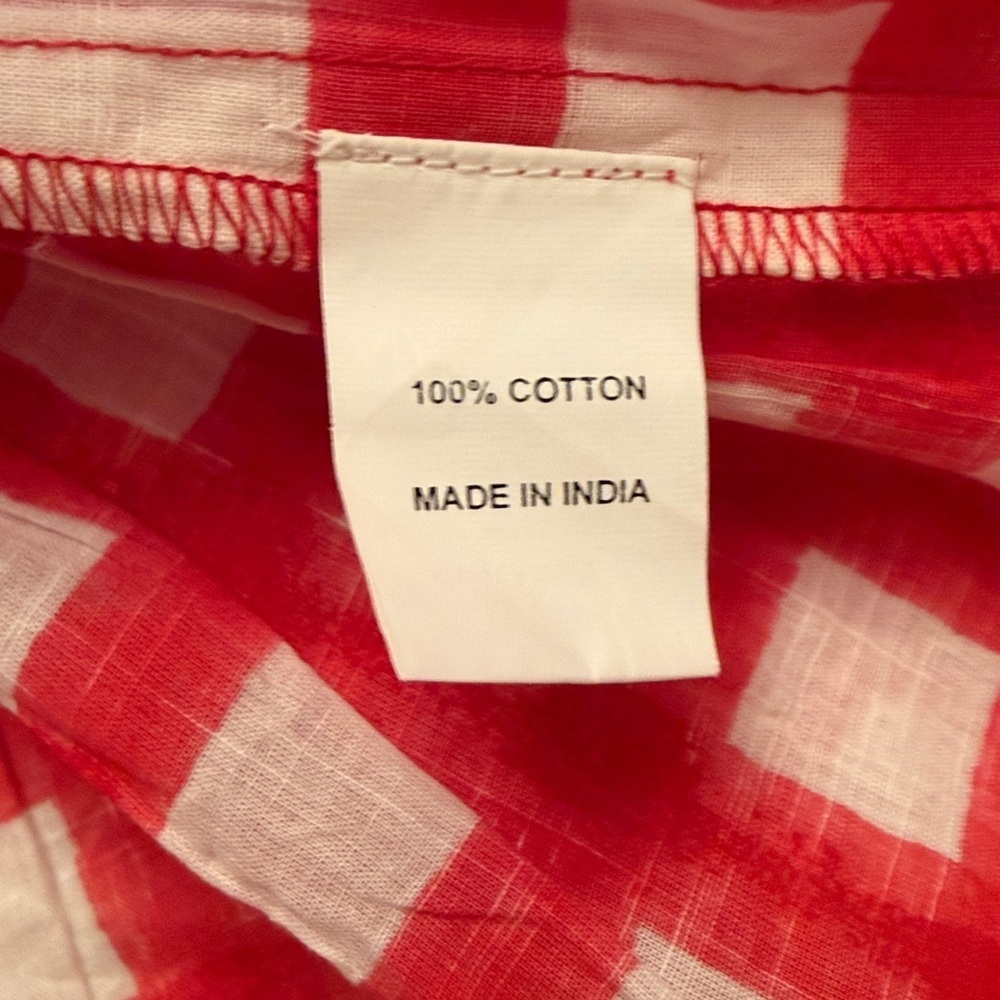 Red/pink and White Gingham cut out mini Dress M/L - Picture 17 of 17